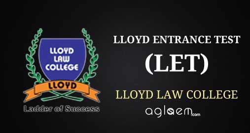 Lloyd entrance test LET 2014