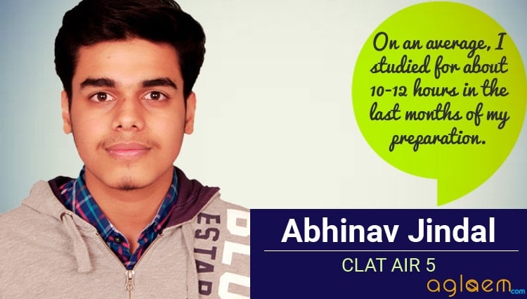 Abhinav Jindal CLAT Topper Interview Aglasem