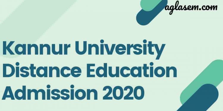Kannur University Distance Education Admission 2020