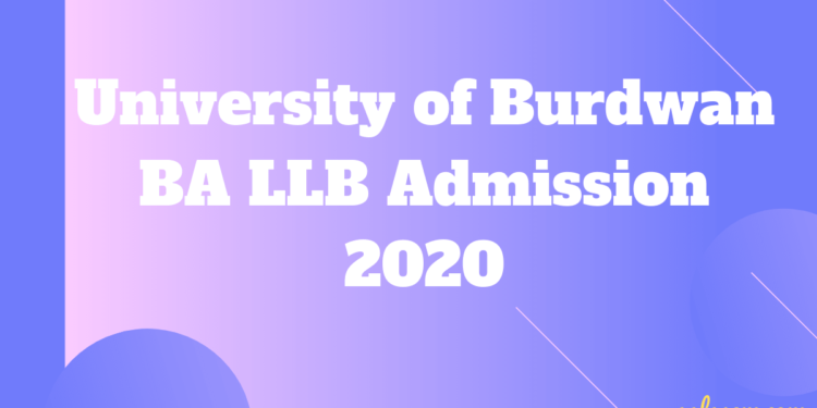 University of Burdwan BA LLB Admission 2020