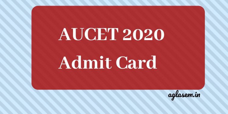 AUCET 2020 Admit Card