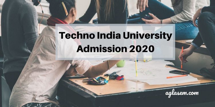 Techno India University admission 2020