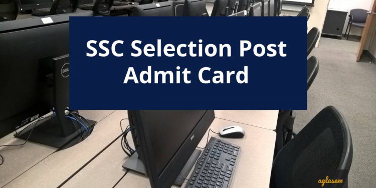 SSC Selection Post Admit Card