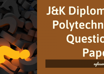 J&K Diploma Polytechnic Question Paper