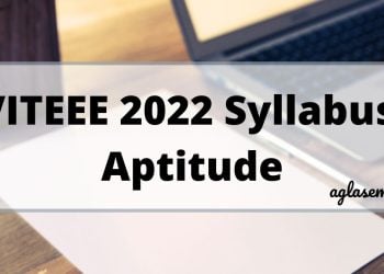 VITEEE 2022 Syllabus Aptitude