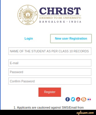 Christ University Admission 2020 Application Form