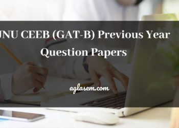 JNU CEEB (GAT-B) Previous Year Question Papers