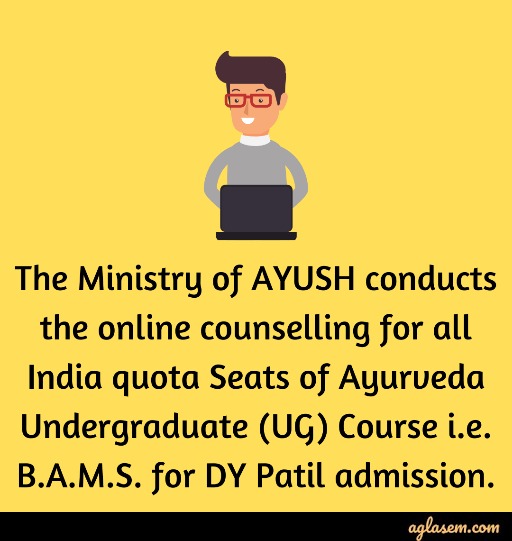 Counselling for B.A.M.S. course of DY Patil