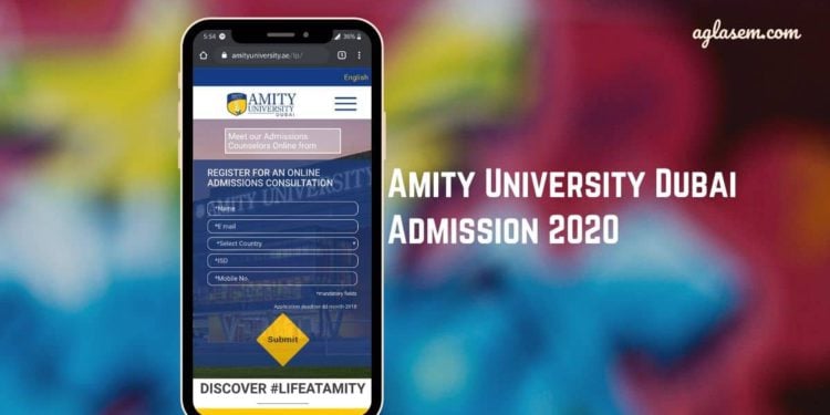 Amity University Dubai Admission 2020