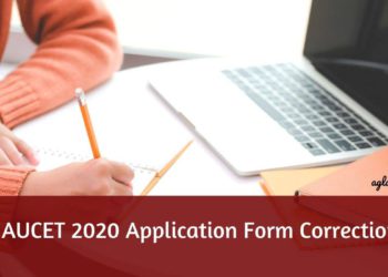 AUCET 2020 Application Form Correction