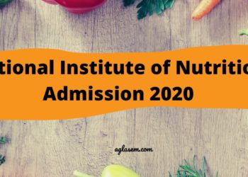 National Institute of Nutrition Admission 2020