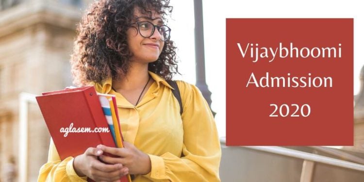 Vijaybhoomi Admission 2020 -aglasem