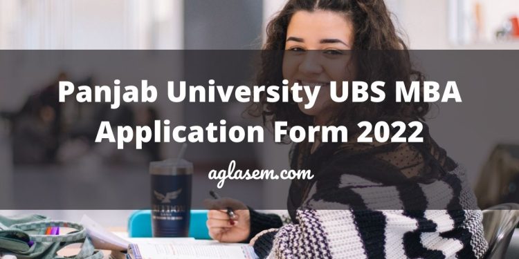 Panjab University UBS MBA Application Form 2022