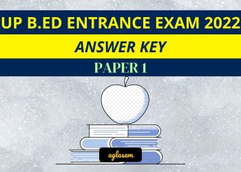 UP B.Ed Entrance Exam 2022 Answer Key for Paper 1