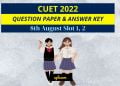 CUET 8th August 2022 Slot 1 and 2