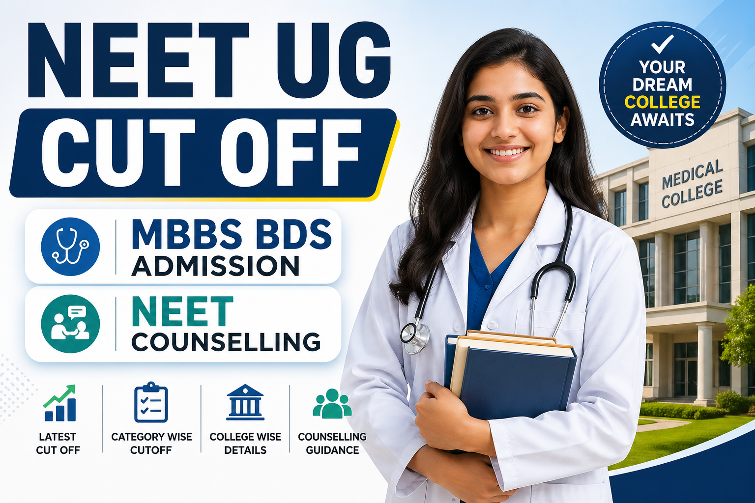 NEET UG Cut Off, NEET UG Counselling, MBBS BDS Cut Off
